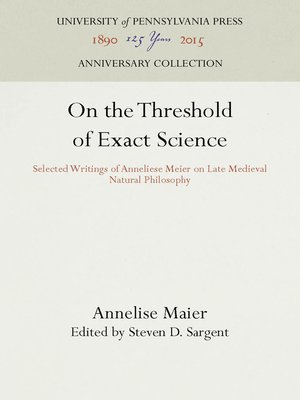 cover image of On the Threshold of Exact Science